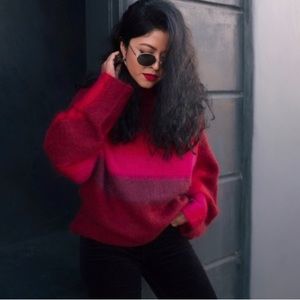 Rag & Bone Holland Stripe Merino Wool & Mohair Blend Sweater